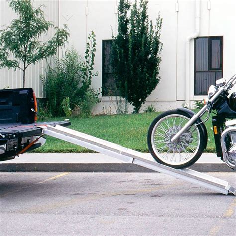 Pvi Aluminum Folding Straight Single Runner Motorcycle Ramp 8 Long