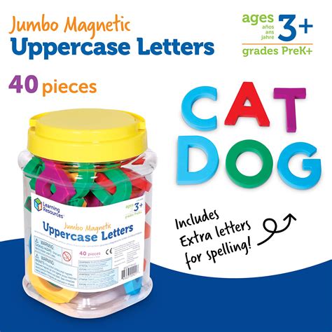 Mua Learning Resources Jumbo Magnetic Uppercase Letters Abcs Early
