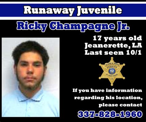 Runaway Juvenile In Jeanerette Being Searched For By Authorities