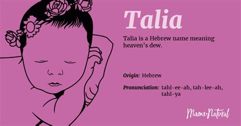 Talia Name Meaning Origin Popularity Girl Names Like Talia Mama