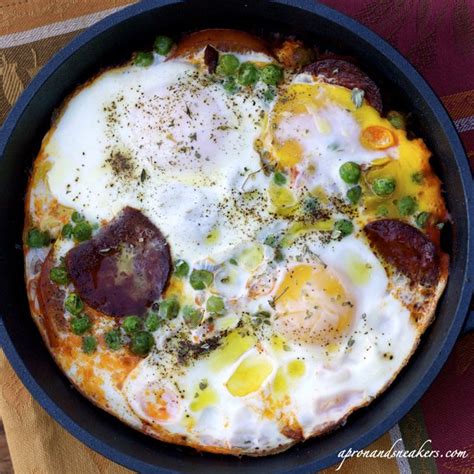 eggs chorizo and tomatoes in a skillet breakfast brunch recipes cooking eat breakfast