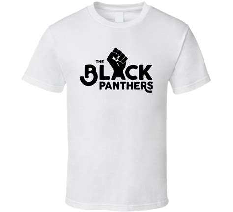 The Black Panthers Party Fist Logo Fan T Shirt
