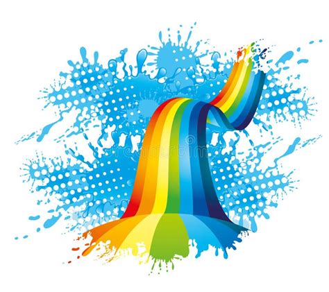 Rainbow And Water Splash Stock Vector Illustration Of Concept 39721570
