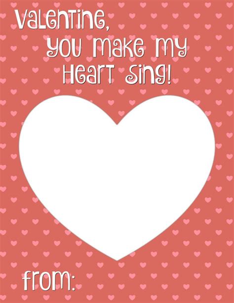 You Make My Heart Sing Valentine Card Printable Smashed Peas And Carrots