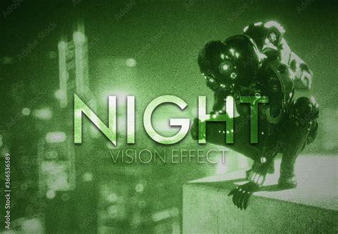 Night Vision Effect Stock Template Adobe Stock