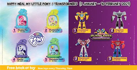 Mcdonald's malaysia akan melancarkan 'surprise happy meal' dengan menampilkan beberapa mainan happy meal. McDonald's latest Happy Meal toys features My Little Pony ...