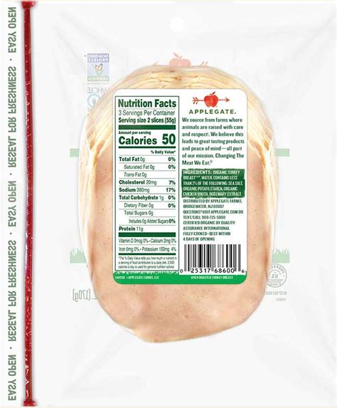 Products Deli Meat Organic Roasted Turkey Breast Applegate