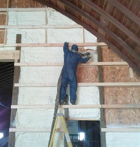 By blocking off the rafter area with a dropped ceiling, it's possible to insulate the barn with much less material. What is the Best Insulation For Pole Barns? (Spray Foam vs ...