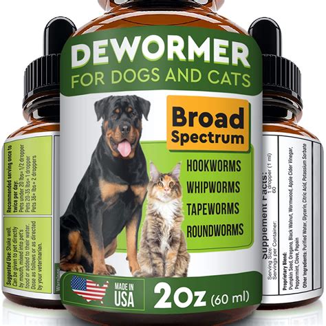 Much smaller than roundworms, hookworms are usually less than 1 long and live in cats' small intestines. Dewormer for Dogs and Cats Eliminates & Prevents Tapeworms ...