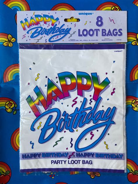 Happy Birthday Loot Bags Etsy