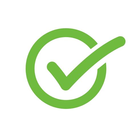 Green Check Mark Icon In A Circle Vector Art At Vecteezy