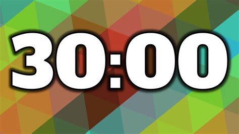 You can enter a personal message for the timer alarm if you want to. 30 Minute Timer - YouTube
