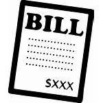 Bill Bills Clipart Pay Icon Billing Debt