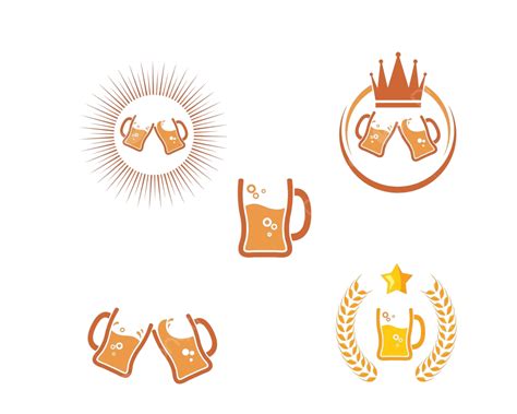 Beer Logo Icon Vector Illustration Design Cheers Mate Barrel Icon