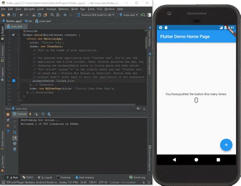 I'd recommend that you either use android studio / intellij or visual studio code for your flutter development. The Good and the Bad of Flutter App Development ...