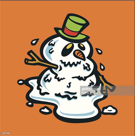 Melting Snowman High Res Vector Graphic Getty Images