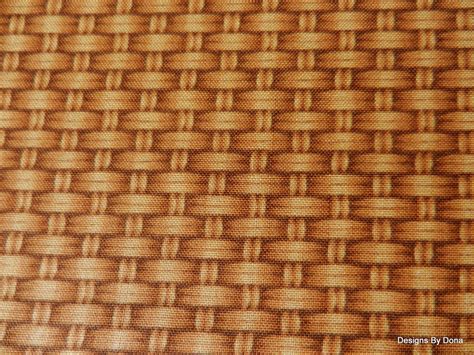 Sometimes the backs in rockers and chairs are also woven in this pattern with the material to match the seats. One Half Yard Cut of Quilt Fabric Tan Basket Weave Rattan