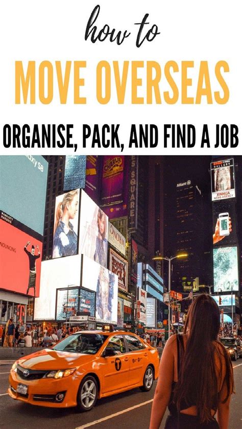 How To Move Overseas Organise Pack And Find A Job Moving Overseas