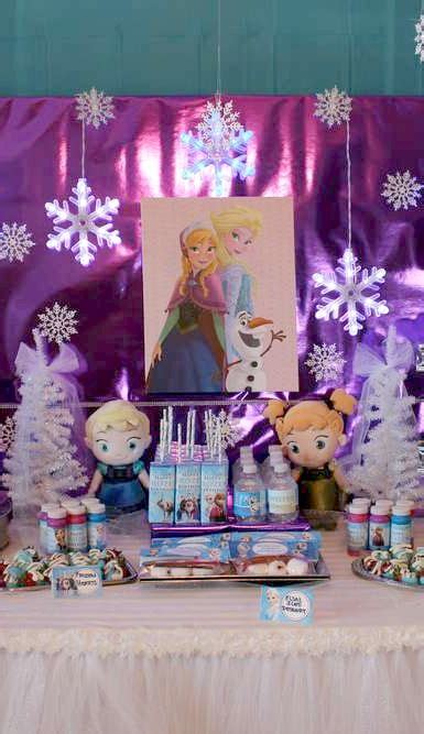 Frozen Birthday Party Dessert Table See More Party Planning Ideas At