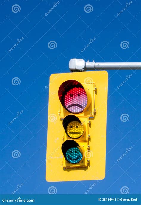 Emoticon Traffic Light Stock Image Image Of Traffic 38414941