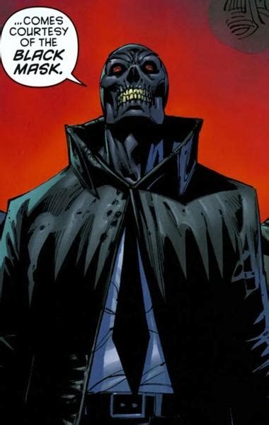 Black Mask First Appeared In Batman 386 August 1985 Black Mask