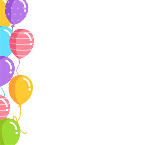 Balloon Border Png Images Pictures Balloon Border Png Free Images
