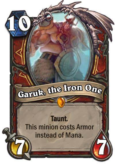 Garuk The Iron One Warrior Legendary He Hates Mana And Those Who Use