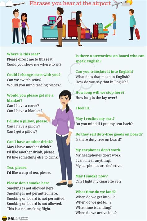 Common Phrases You Hear At The Airport Esl Buzz Learn English