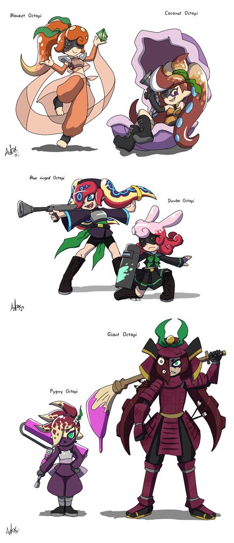 Octoling Variations Splatoon Know Your Meme