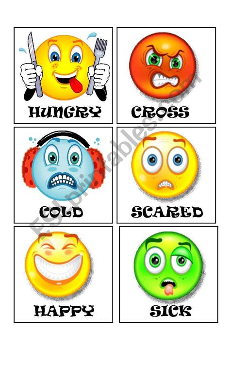 Feelings Emoji Flashcards Esl Worksheet By Spark Bank Home Com