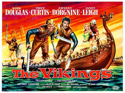 The Vikings British Quad Poster Restoration Performed By Darren Harrison The Artist