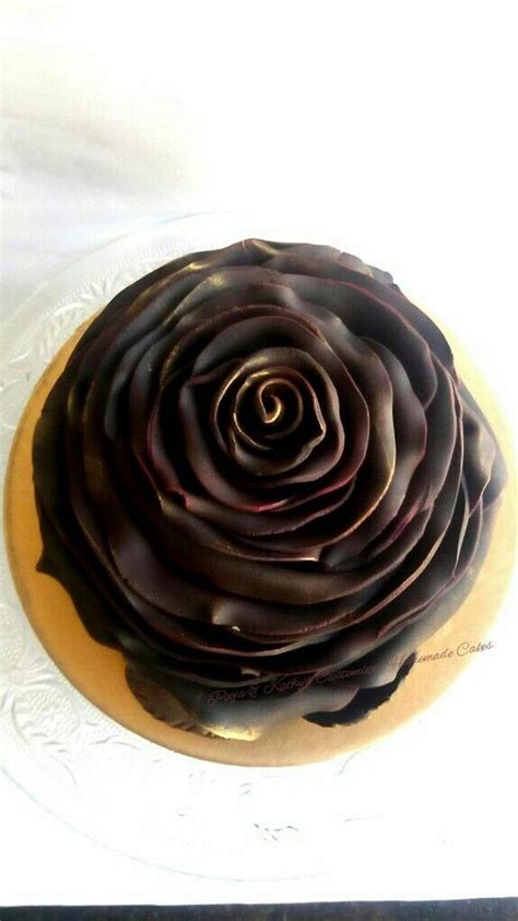 Black Rose Cake By Chanda Rozario Cakesdecor