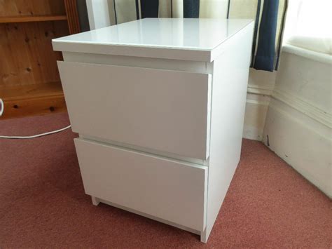 We did not find results for: White Ikea MALM bedside table with a glass top | in ...