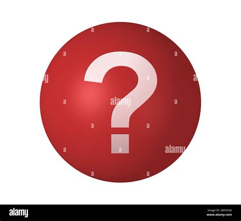 Red Question Mark Isolated On White Background Stock Photo Alamy