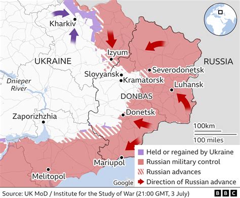 Updated Map Of Ukraine War