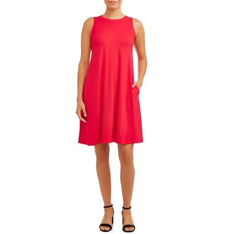 Time And Tru Time And Tru Womens Sleeveless Knit Dress