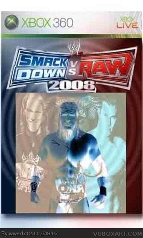 Wwe Smackdown Vs Raw 2008 Xbox 360 Box Art Cover By Wwedx123