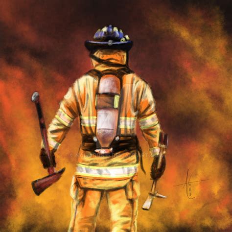 Digital Painting Daredevil Firefighters By Nairarun15 On Deviantart