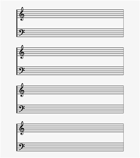 Staff paper pdfs for your music lessons, free. Music Staves Printable Gse Bookbinder Co - Printable Full Page Staff Paper Transparent PNG ...