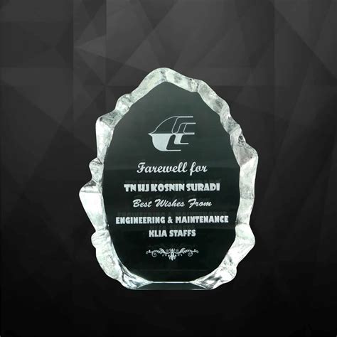 Buy Quality Cr9006 Exclusive Flame Crystal Plaques At Trophy Malaysia