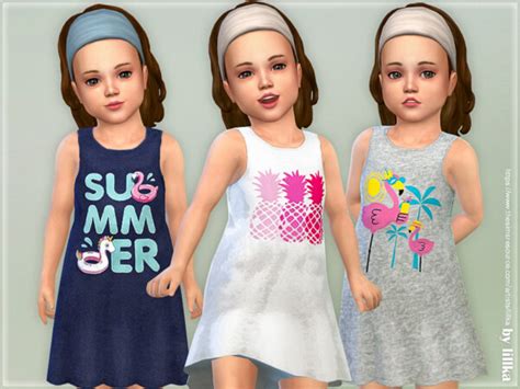 The Sims Resource Toddler Dresses Collection P145 By Lillka • Sims 4