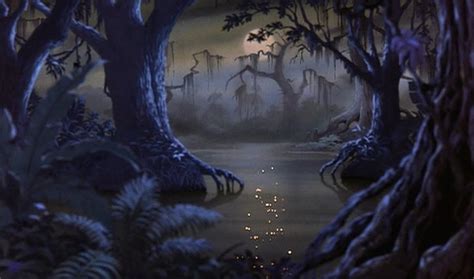 Animation Backgrounds The Rescuers After Dusk On The Bayou