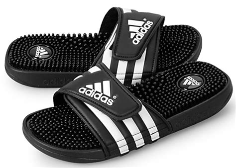 Adidas Adissage 078260 Black White Slides Sandals Flip Flops Mens Sz 12 New Nwt 60595167717 Ebay
