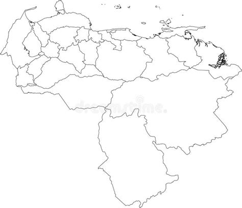 Mapa En Blanco De Venezuela Mapa De Alta Calidad De Venezuela Con