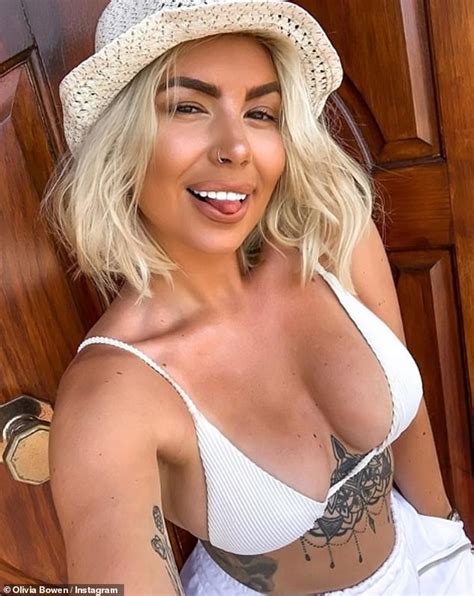 Love Islands Olivia Buckland Puts On A Busty Display In A White Bikini Top Daily Mail Online