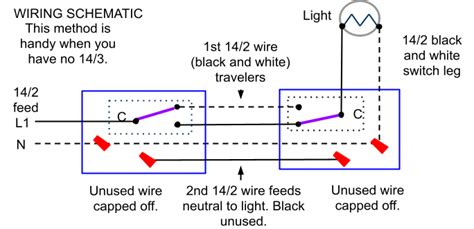 Dead end 3 way switch diagram. 3 Way Switch Wiring Methods - Electrician 101