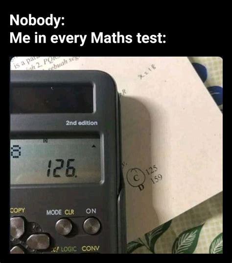 Maths Tests Are Nice Memes