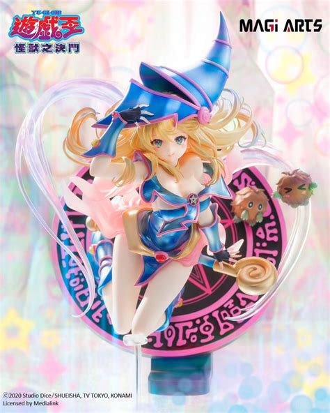 16 Scale Licensed Dark Magician Girl And Kuriboh Duel Monsters Yu Gi Oh Statue Magi Arts