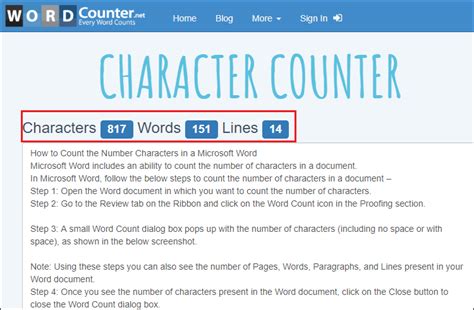 How To Count The Number Characters In A Word Document Javatpoint