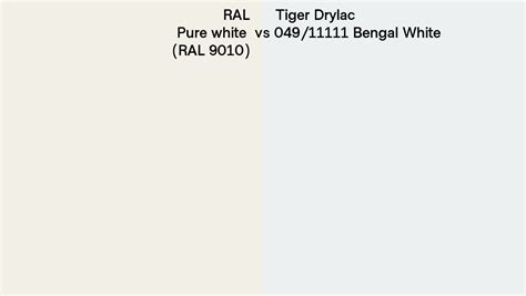 Ral Pure White Ral Vs Tiger Drylac Bengal White Side